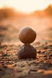 balance ground relaxation rock balancing