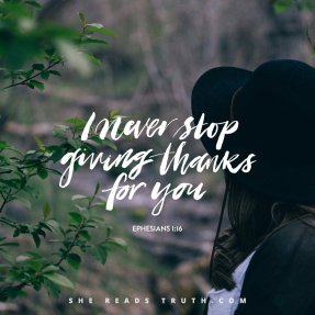 giving thanks